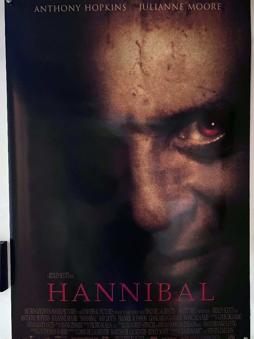 HANNIBAL (2001) - ORIGINAL DOUBLE SIDED MOVIE POSTER